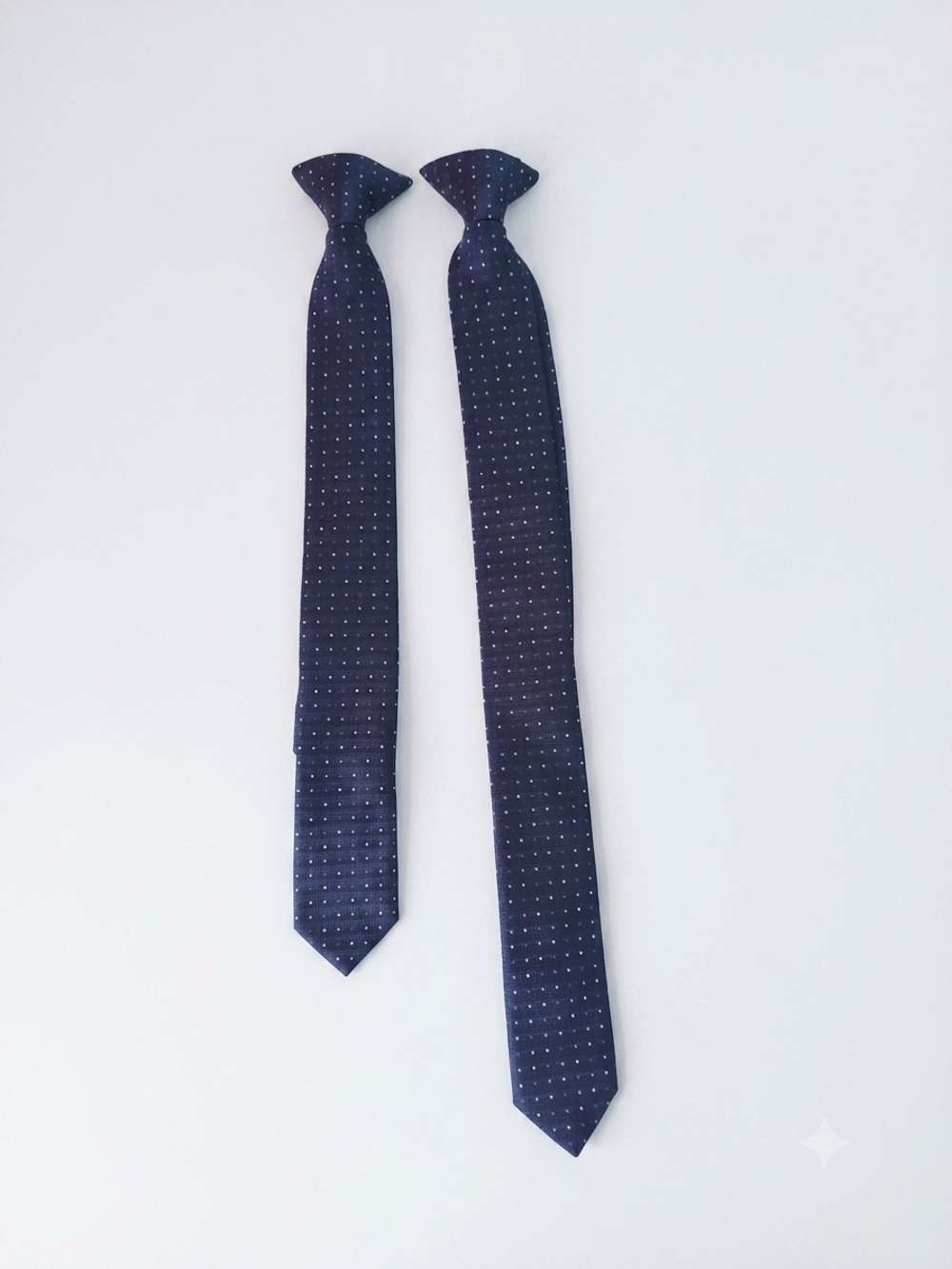For Children See Photos For Measurements, Stafford Navy Blue Polka Dot Tie